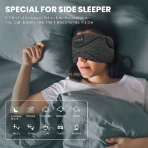 Bluetooth Sleep Mask with White Noise & Ultra-Thin Speakers